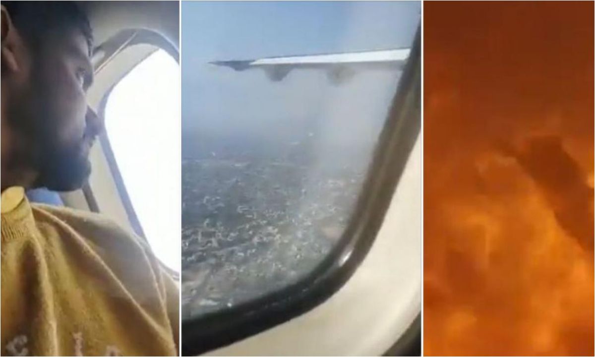 Estremecedor video grabado desde el avión antes de la tragedia en Nepal