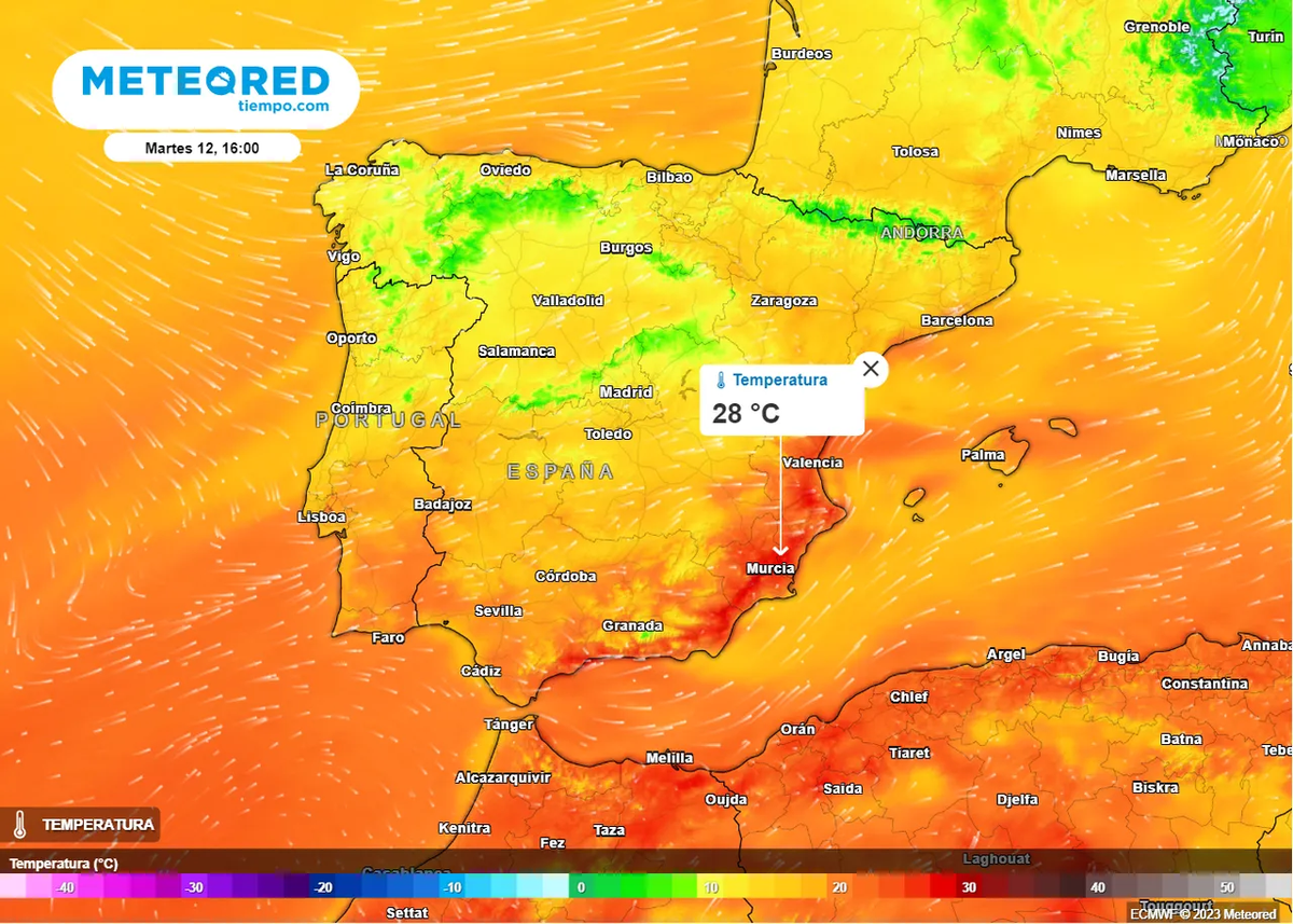 Alerta roja en España advierten temperaturas extraordinarias de 30