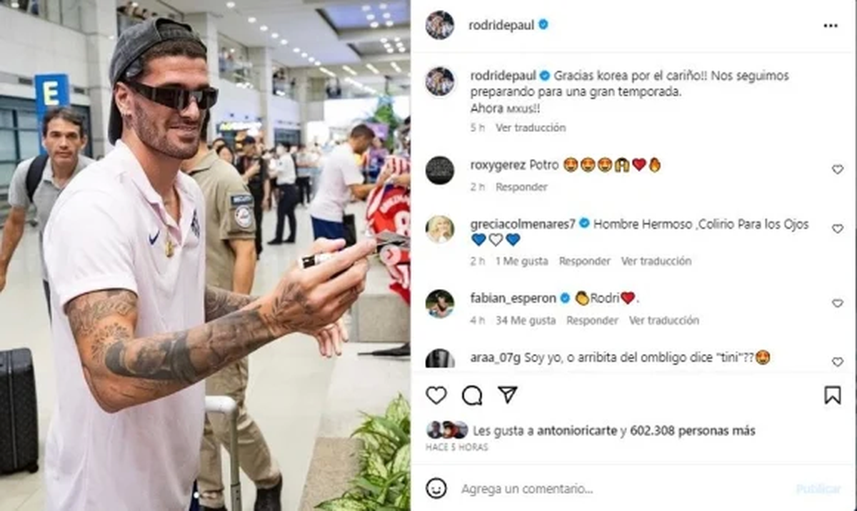 De Paul mostró el tatuaje que le dedicó a Tini y descubrieron un