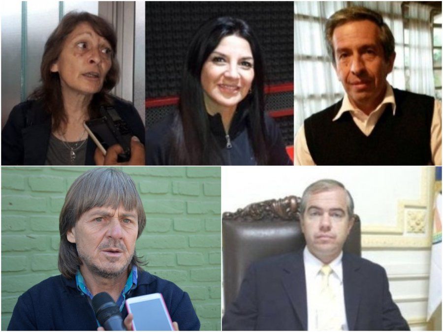 Arriba: los apuntados por Morales, Millone, Bernal y Barrionuevo Abajo: los 