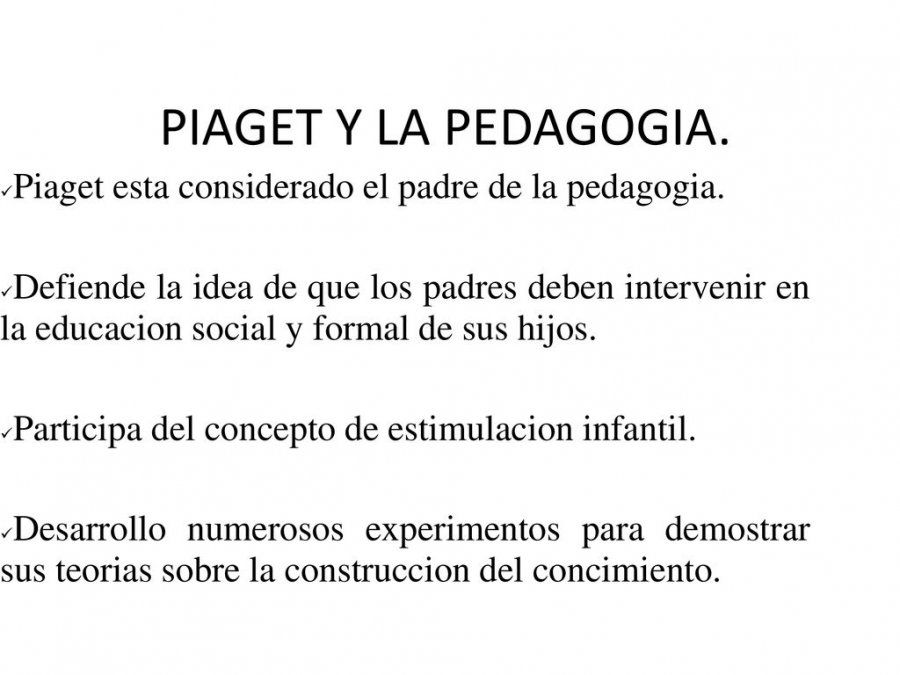 Jean Piaget el padre de la pedagogía moderna