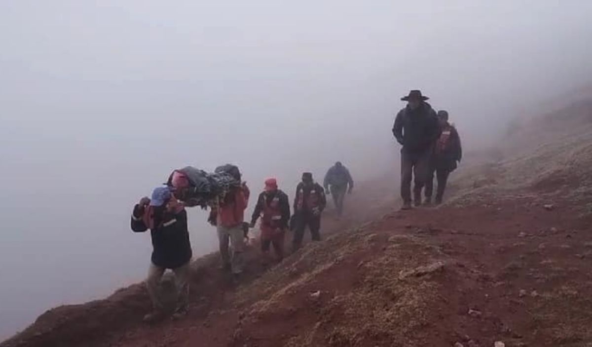 Caminando, con neblina y a 4.000 metros de altura: rescataron a una anciana en Molulo