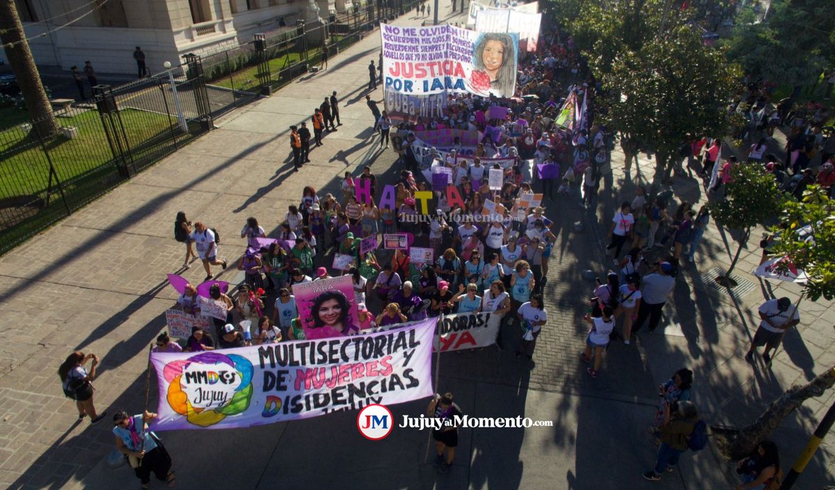 Multitudinaria marcha de mujeres en Jujuy con varios reclamos