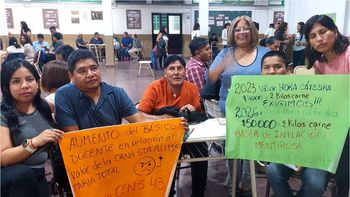 Cartelazo, paro y movilización: docentes jujeños vuelven a reclamar