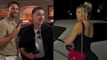 El insólito momento de Wanda Nara en Milán con tres italianos que se pusieron a cantar 