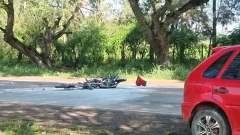 Motociclista fallece en un accidente falta en la ruta N° 47