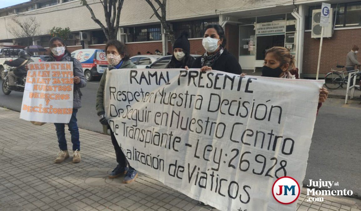 Trasplantados jujeños exigen a Morales la entrega de medicamentos