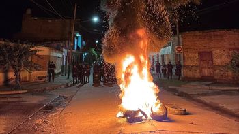 Fraile Pintado marchó recordando a Tamara Fierro en medio de una fuerte custodia policial