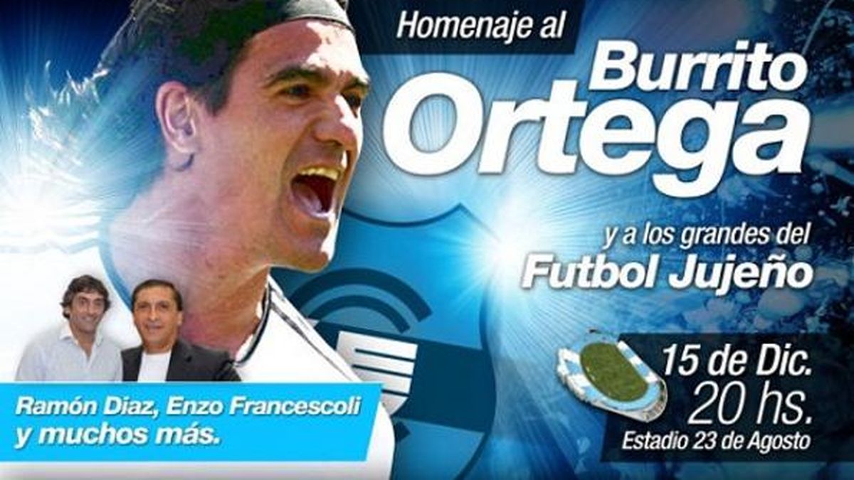 Equipos confirmados para la despedida del “Burrito” Ortega