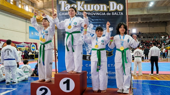 El Taekwondo del Lobo volvió a subir al podio en Salta