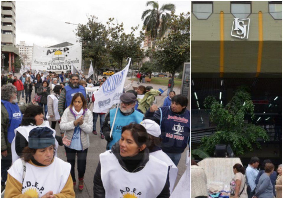 Marcha contra un negocio de la gestión Morales