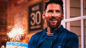 El saludo del PSG a Messi por su cumple número 35