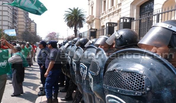 La movilización de ayer de ATE, dejó varios heridos