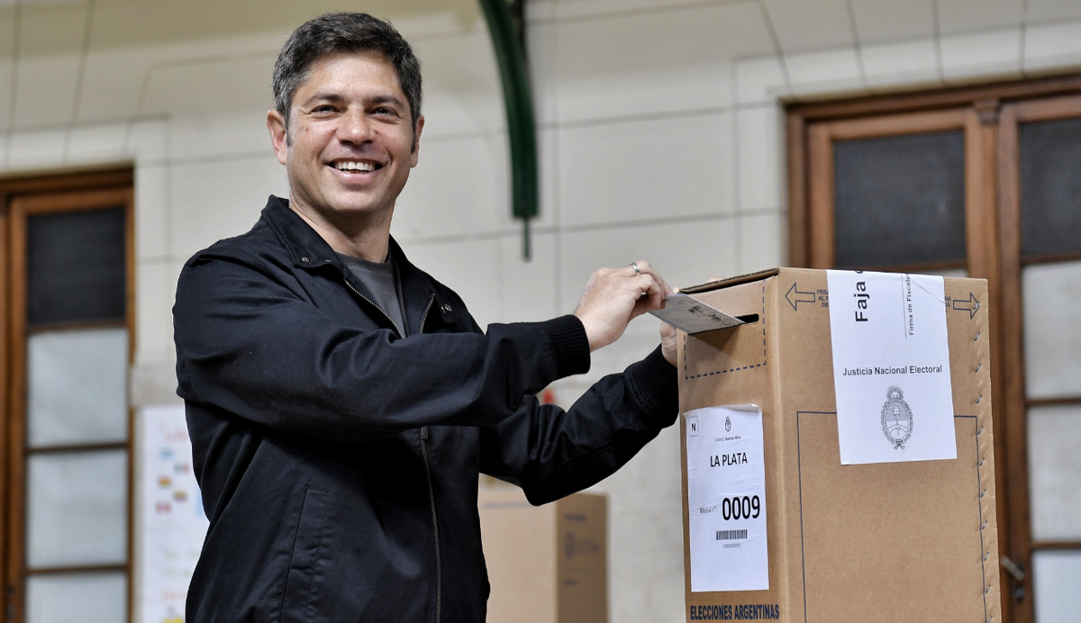 Votó Axel Kicillof: Estamos votando qué va a pasar en la Argentina