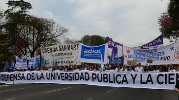 Universidades marchan en todo el país contra el ajuste y por la ley de Financiamiento