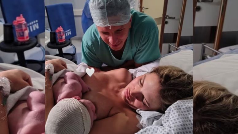 Nació Faustino, el primer hijo de Eva Bargiela y Gianluca Simeone: las fotos