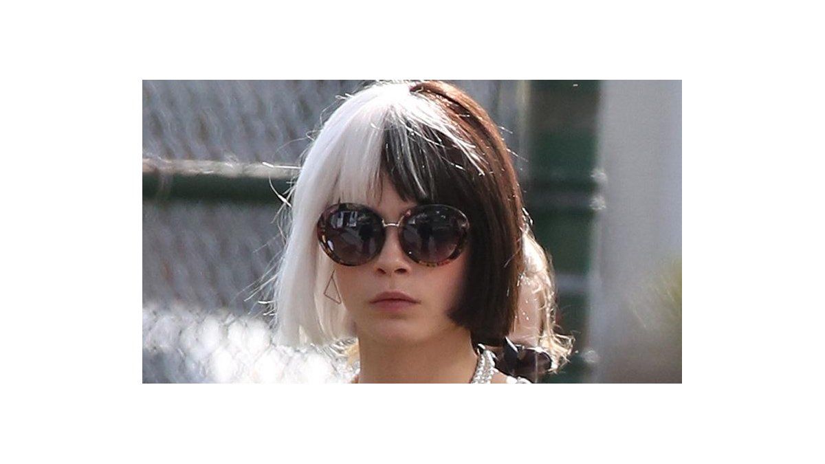 Look Cruella de Vil + Sia la nueva melena de Cara Delevingne