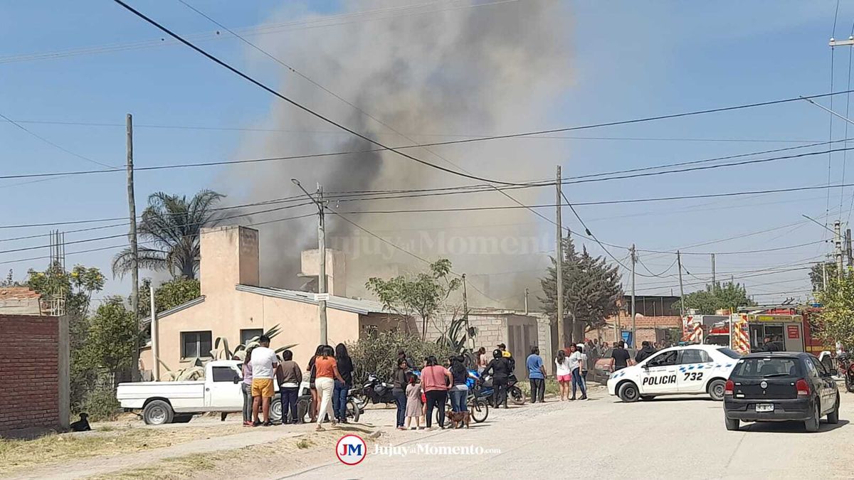 Incendio en una vivienda del barrio San José de Palpalá
