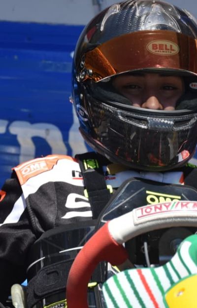 Felipe Balderrama completó un gran debut en el Argentino de Rotax