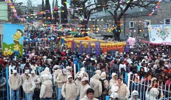 La Tupac Amaru festejó el Día del Niño a pura fiesta y show