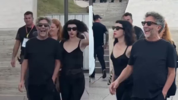 Fito Páez y Sofía Gala juntos en Rosario: el video antes del show del cantante