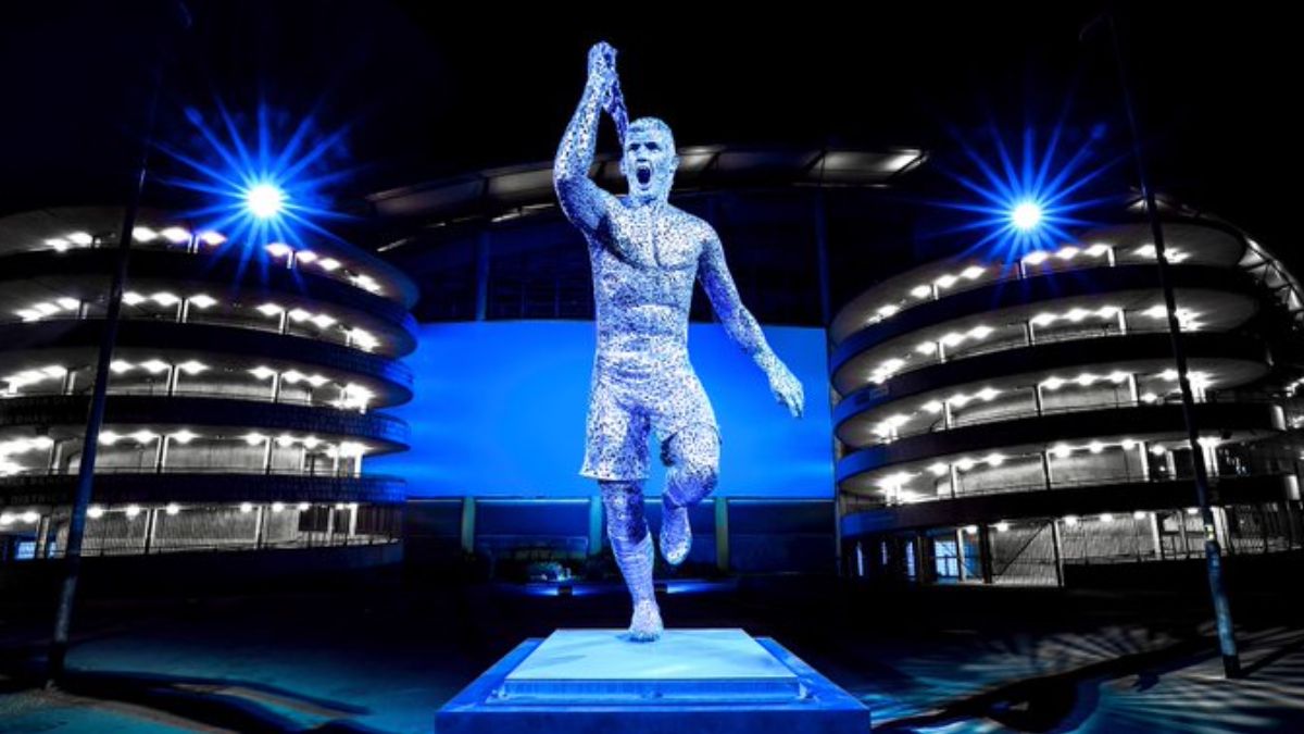 El héroe del Manchester City con estatua propia