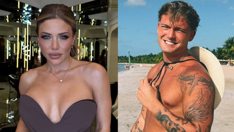 Evangelina Anderson en la camioneta de Ian Lucas en medio de los rumores de romance