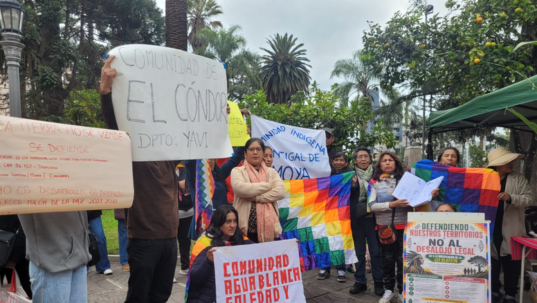 Comunidades defienden su territorio y exigen la personería jurídica