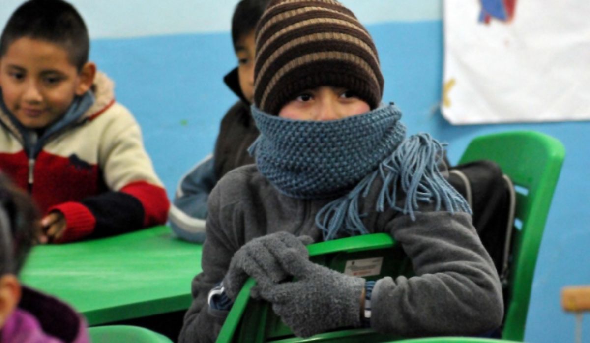 Días de frío y falta de calefacción en escuelas jujeñas