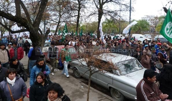 Trabajadores movilizaron en apoyo de los judiciales