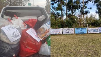 Campaña solidaria en Los Perales, colecta de ropa para enfrentar el invierno