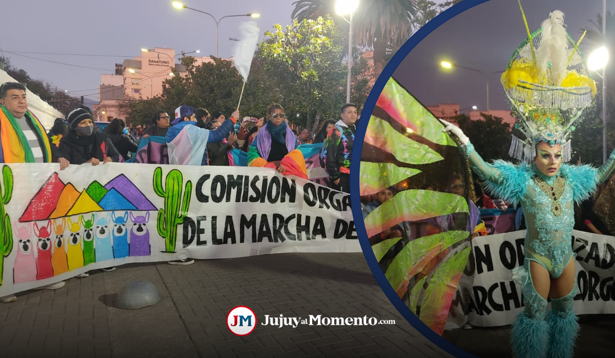 Multitudinaria convocatoria en la marcha del orgullo LGTB en Jujuy