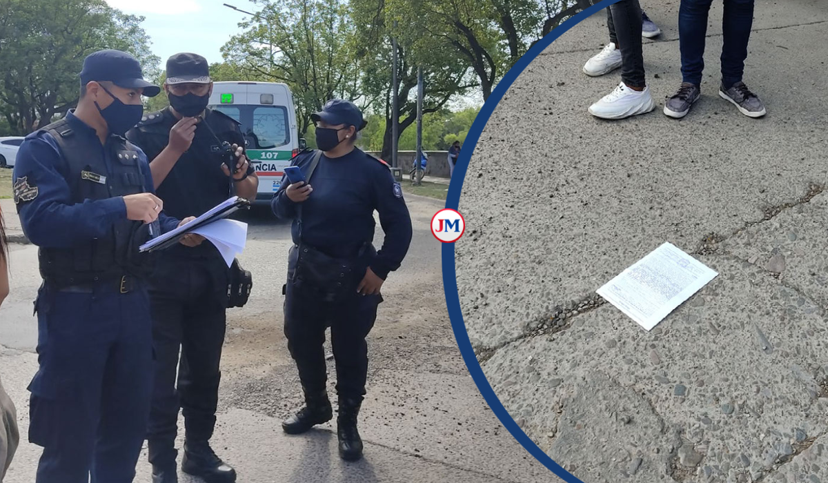 Policías vs. Manifestantes: el gesto de desprecio por una multa en medio de la protesta