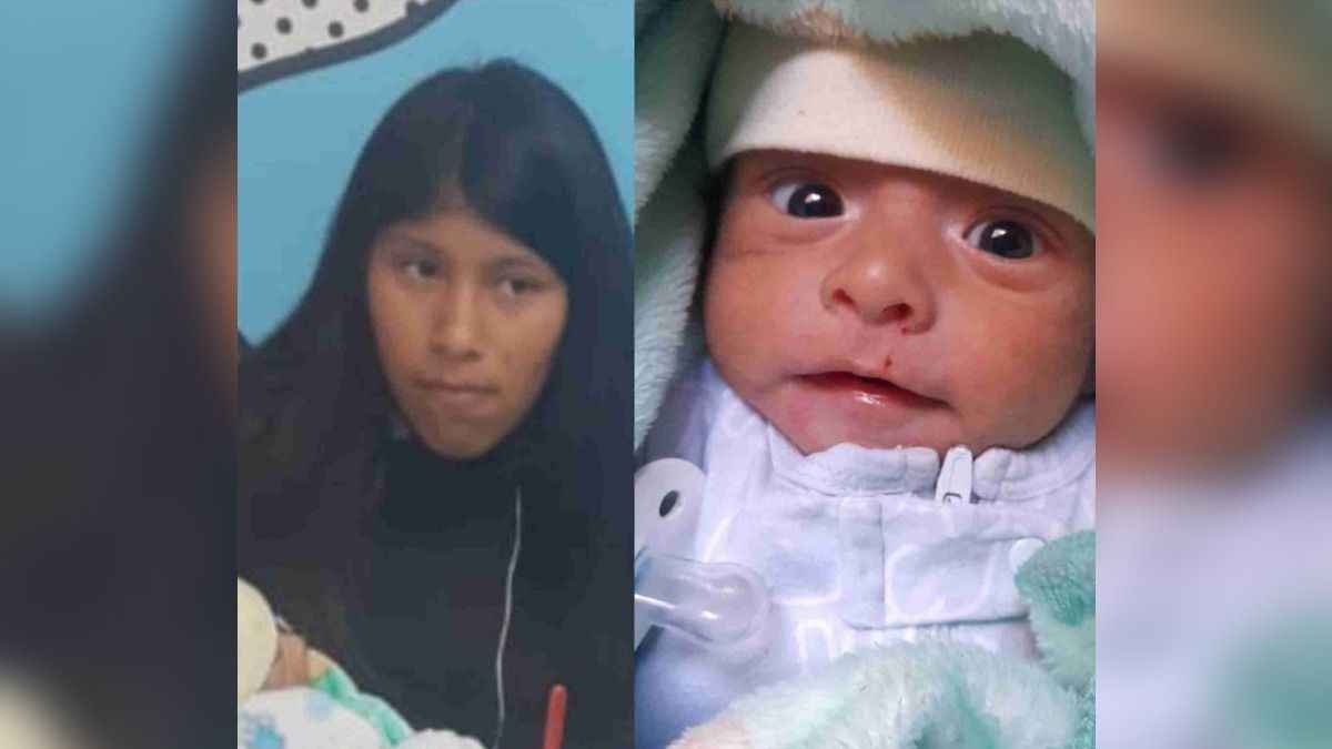 Buscan intensamente a una madre adolescente y su bebé de solo un mes