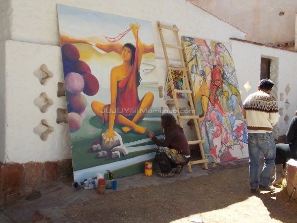 Muralistas de todo el país llenaron de color a Humahuaca