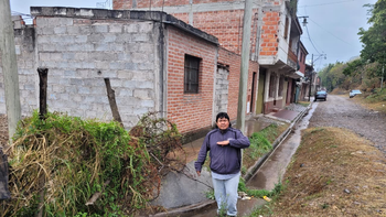 Vecino del barrio Belgrano denuncia que el municipio realizó una obra pluvial en su terreno