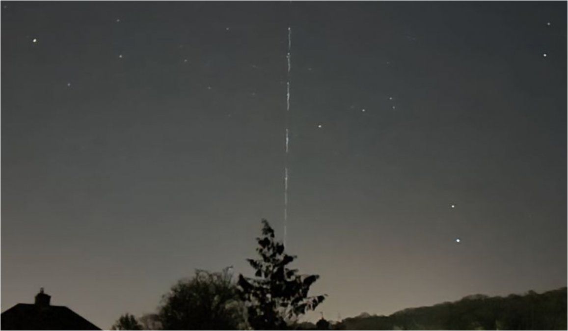 Tren de satélites el impactante espectáculo que se vio en el cielo se