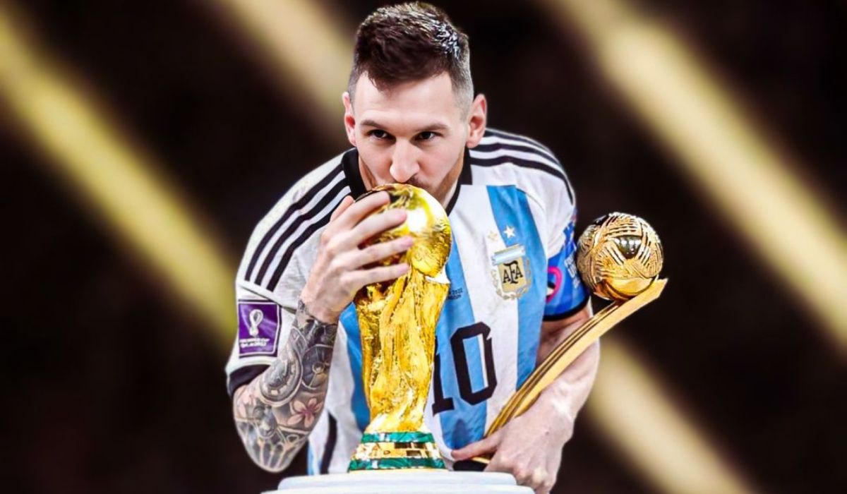 ¡el Beso Más Esperado Finalmente Messi Tocó La Copa Del Mundo 1351