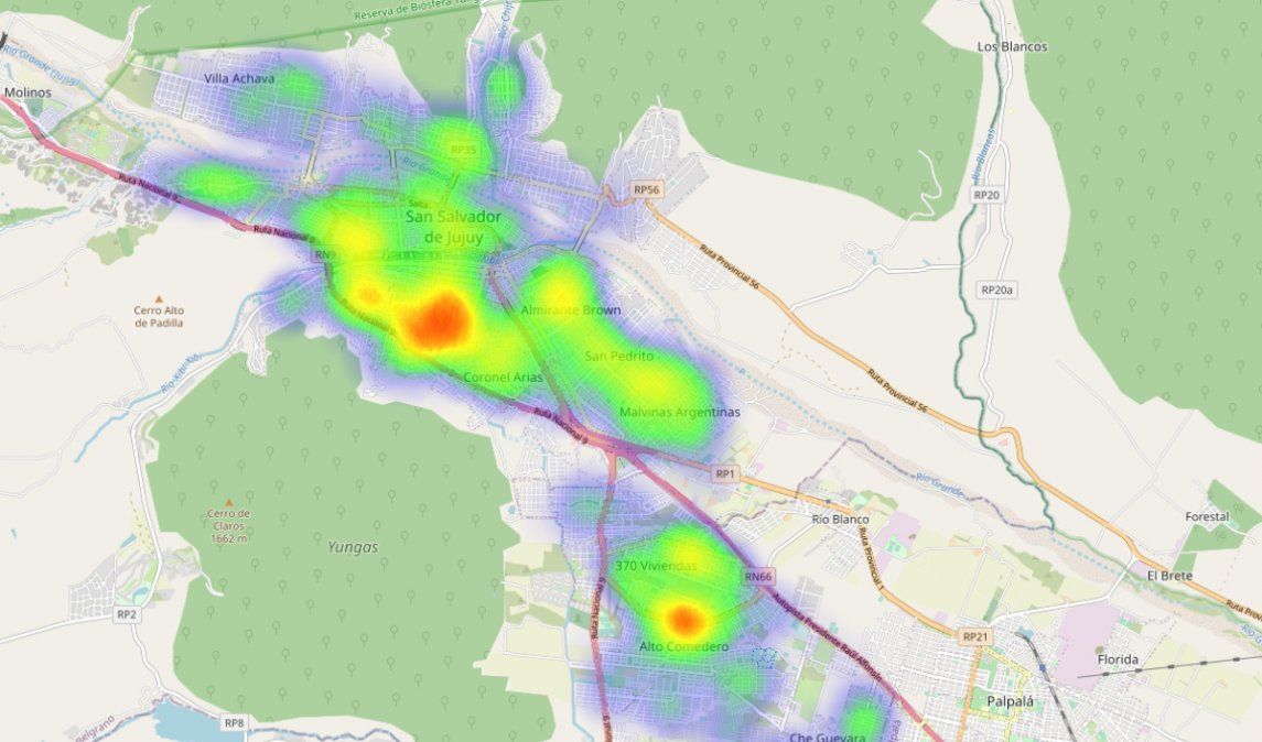 Más de 800 casos activos en San Salvador: Alto Comedero, la zona más afectada