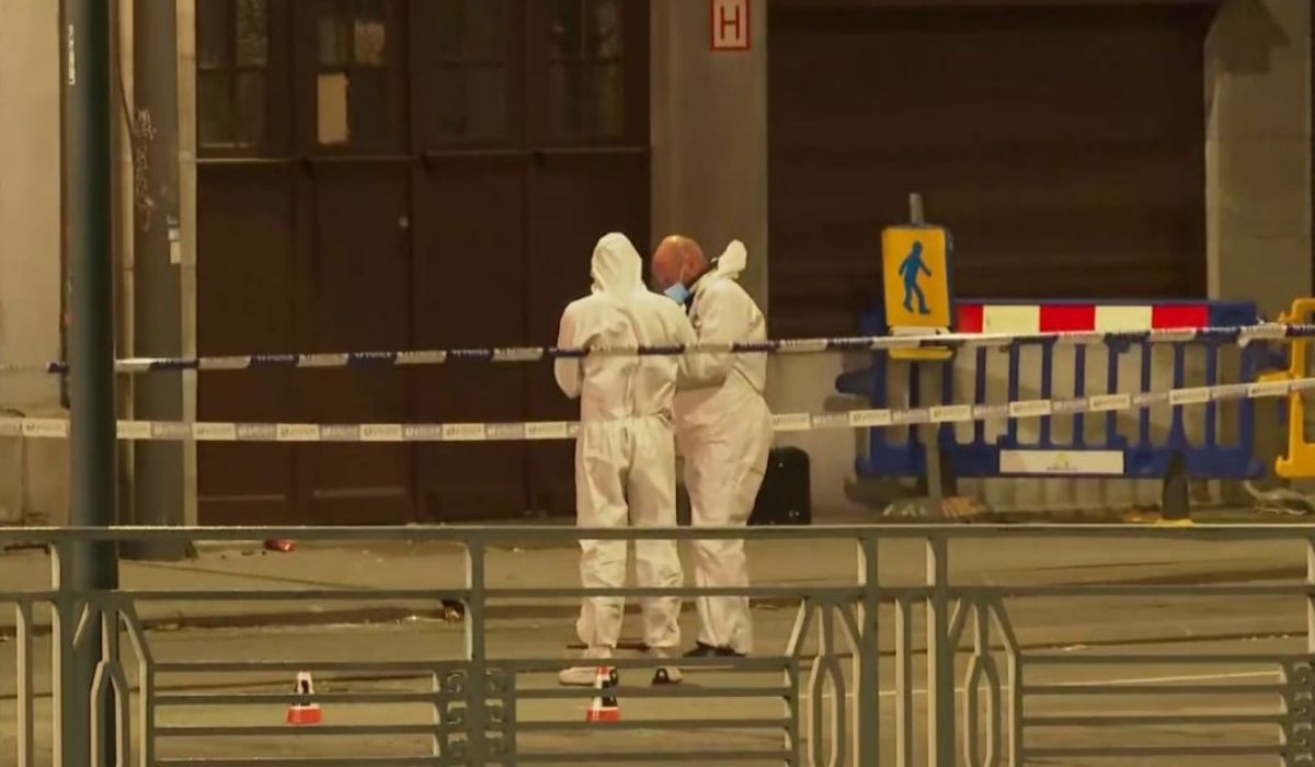 Captura de pantalla / Lugar del tiroteo en Bruselas