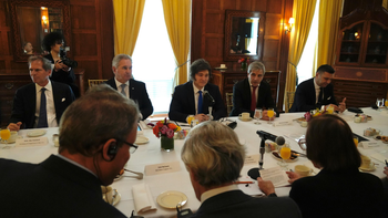 En Nueva York, Javier Milei expuso su programa económico ante líderes empresarios globales