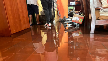 Vecino de Palpalá tiene la casa inundada por un mal arreglo de Agua Potable