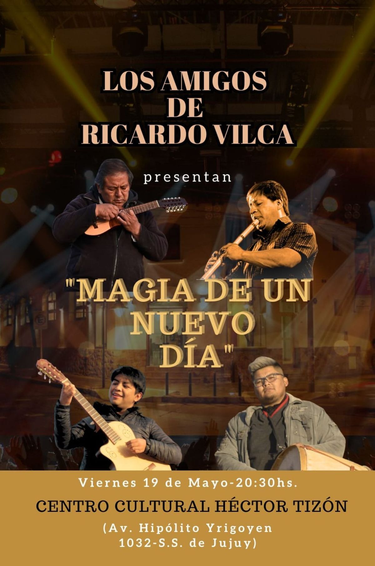 Los Amigos de Ricardo Vilca se presentarán este jueves en el Tizón