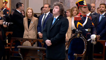 Javier Milei asistió al Tedeum por el 25 de Mayo en la Catedral Metropolitana