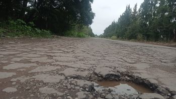 Ruta provincial 43, destrozada por donde se la mire