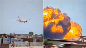 En la India, se estrelló un avión con más de 240 pasajeros
