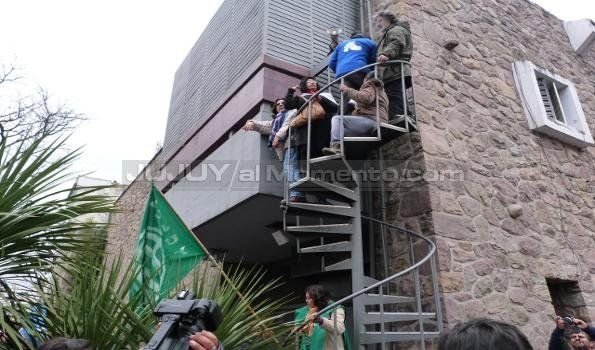 Trabajadores movilizaron en apoyo de los judiciales