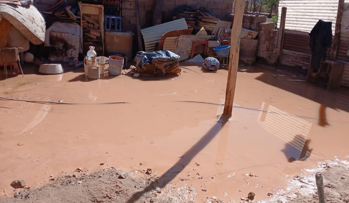 Por las fuertes tormentas, hubo familias afectadas y pérdida total de sembradíos en localidades quebradeñas