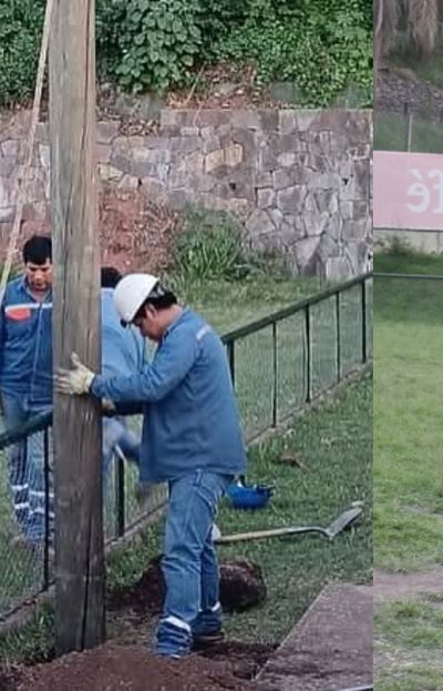 Nueva iluminación para la cancha del Club Tiro