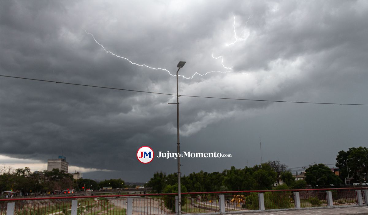 Rige alerta amarilla por tormentas en gran parte de Jujuy